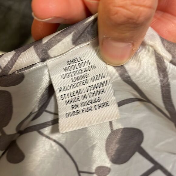 TULLE woman’s grey wool trench coat - Picture 8 of 9